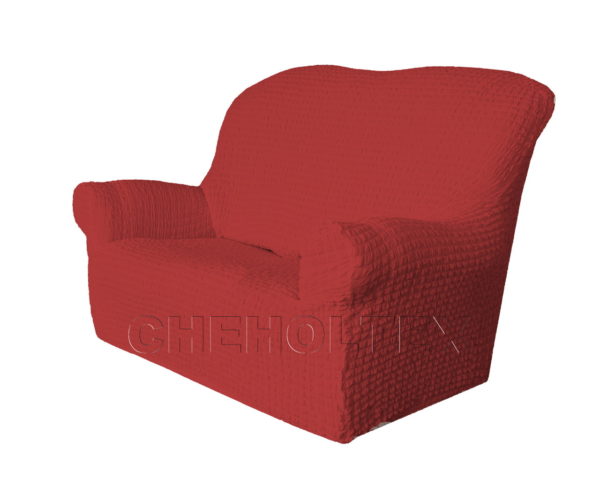 Чехол Модерн на 2-х местный диван, цвет Бордовый