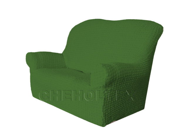 Чехол Модерн на 2-х местный диван, цвет Зеленый
