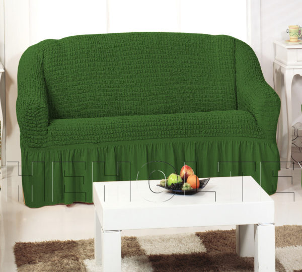 Чехол на 3-х местный диван, цвет зеленый
