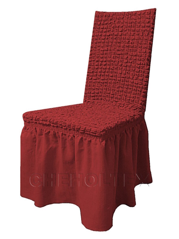 Чехол на стул, цвет бордовый